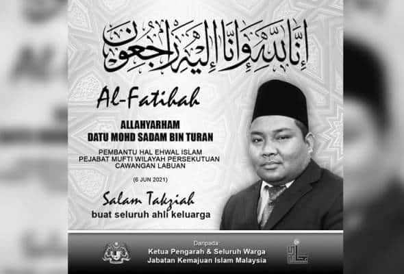 Terkini : Tukang mandi jenazah Covid-19 meninggal akibat dijangkiti virus itu