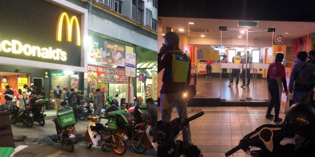 Gempar !!! Buka restoran selepas 8 malam, Mcdonalds diserbu polis