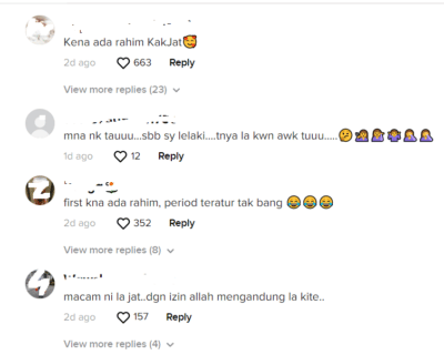 komen netizen di tiktok sajat