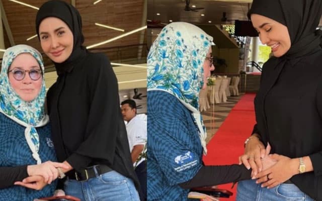 "Saya baru balik haji ni.." - Tindakan Tunku Azizah usap perut Siti Elizad sambil doa kurnia zuriat buat netizen terharu